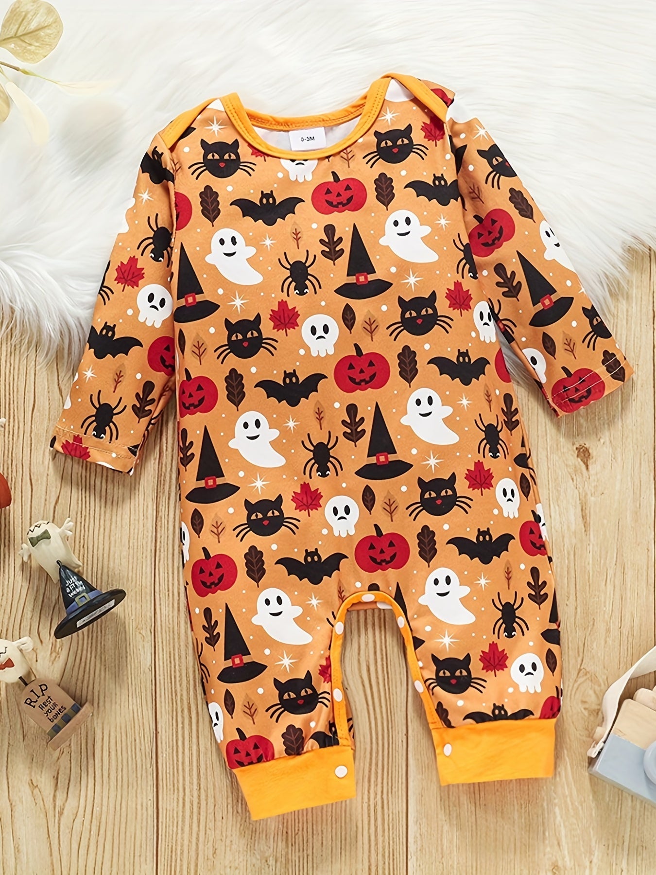 Halloween Party Bodysuit Romper For Baby Girls& Boys