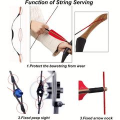 Bow String Serving Thread Archery Bowstring Serving Tool Maintenance Accessories