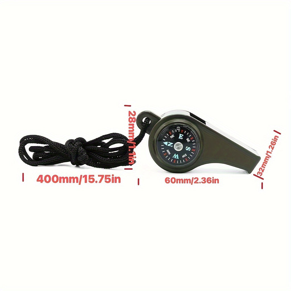 Outdoor Survival 3 in 1 Whistle Field Life saving Training Equipment