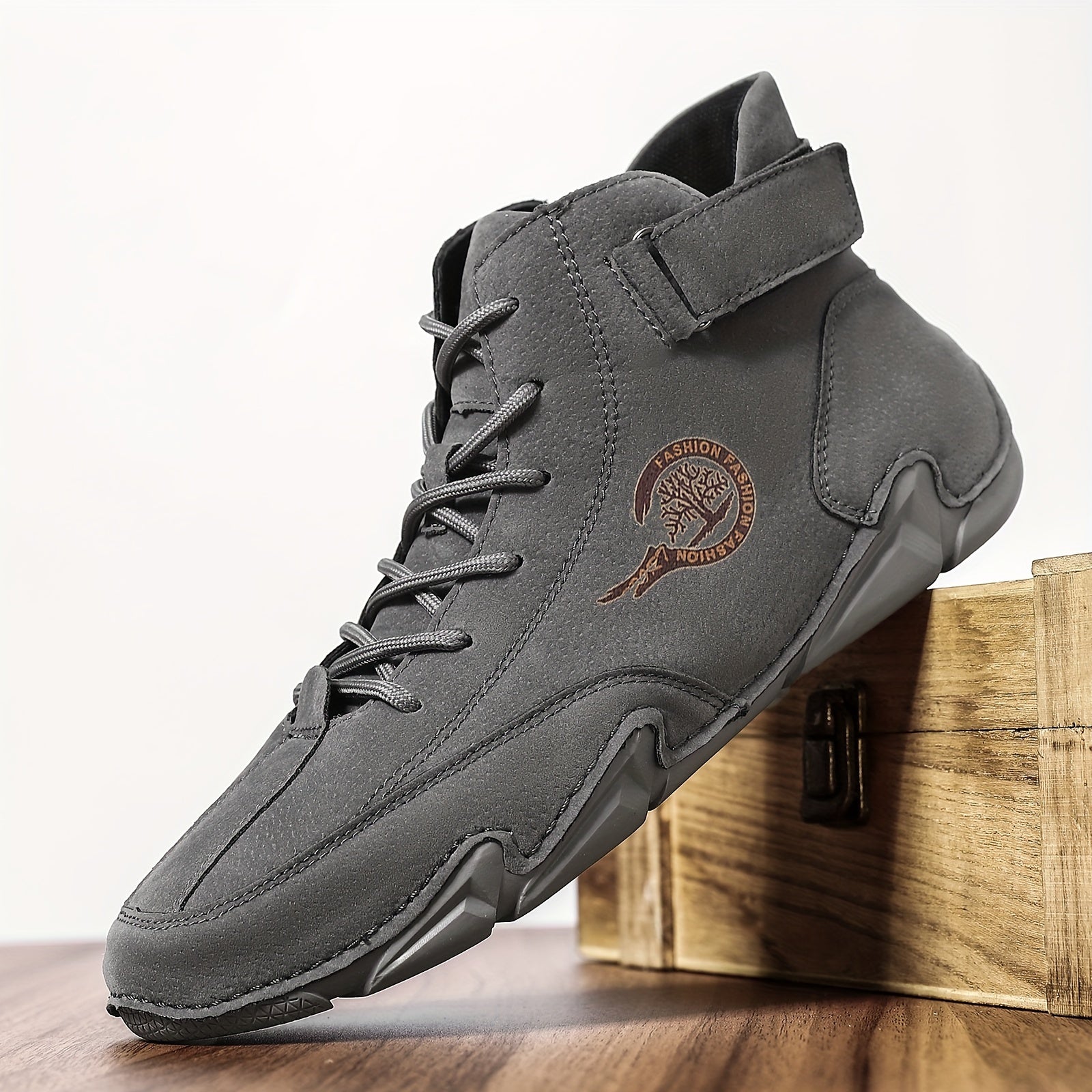 Men's Solid Ankle Boots Non Slip Casual Durable Shoes