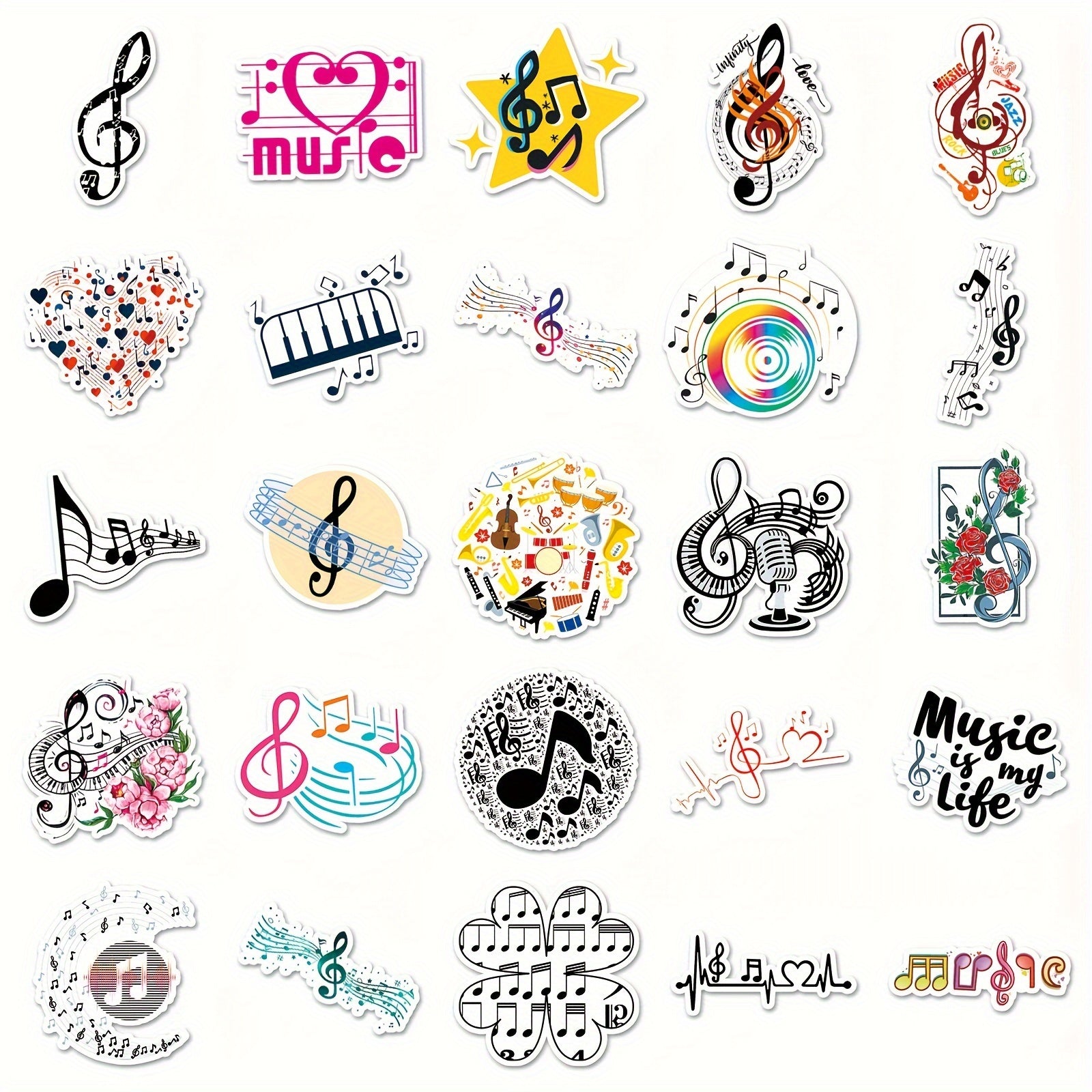 52pcs Santa Claus Series Waterproof Vinyl Stickers - Adults & Employees