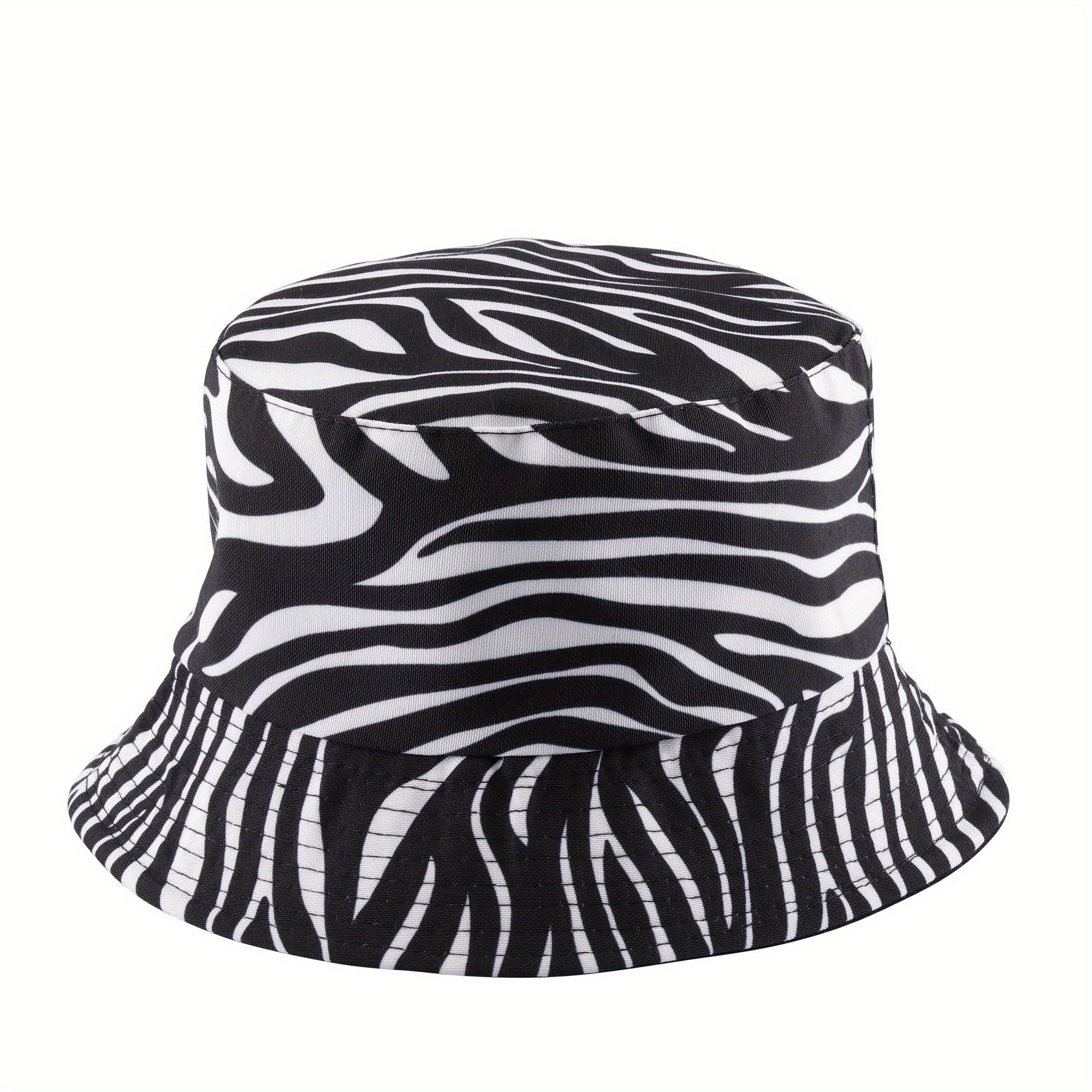 Sunflower Print Reversible Bucket Hat Lightweight Fisherman Cap