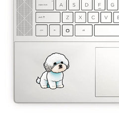 Bichon Puppy Stickers Soft Film Adhesive Decals for Laptop Water Bottle Skateboa