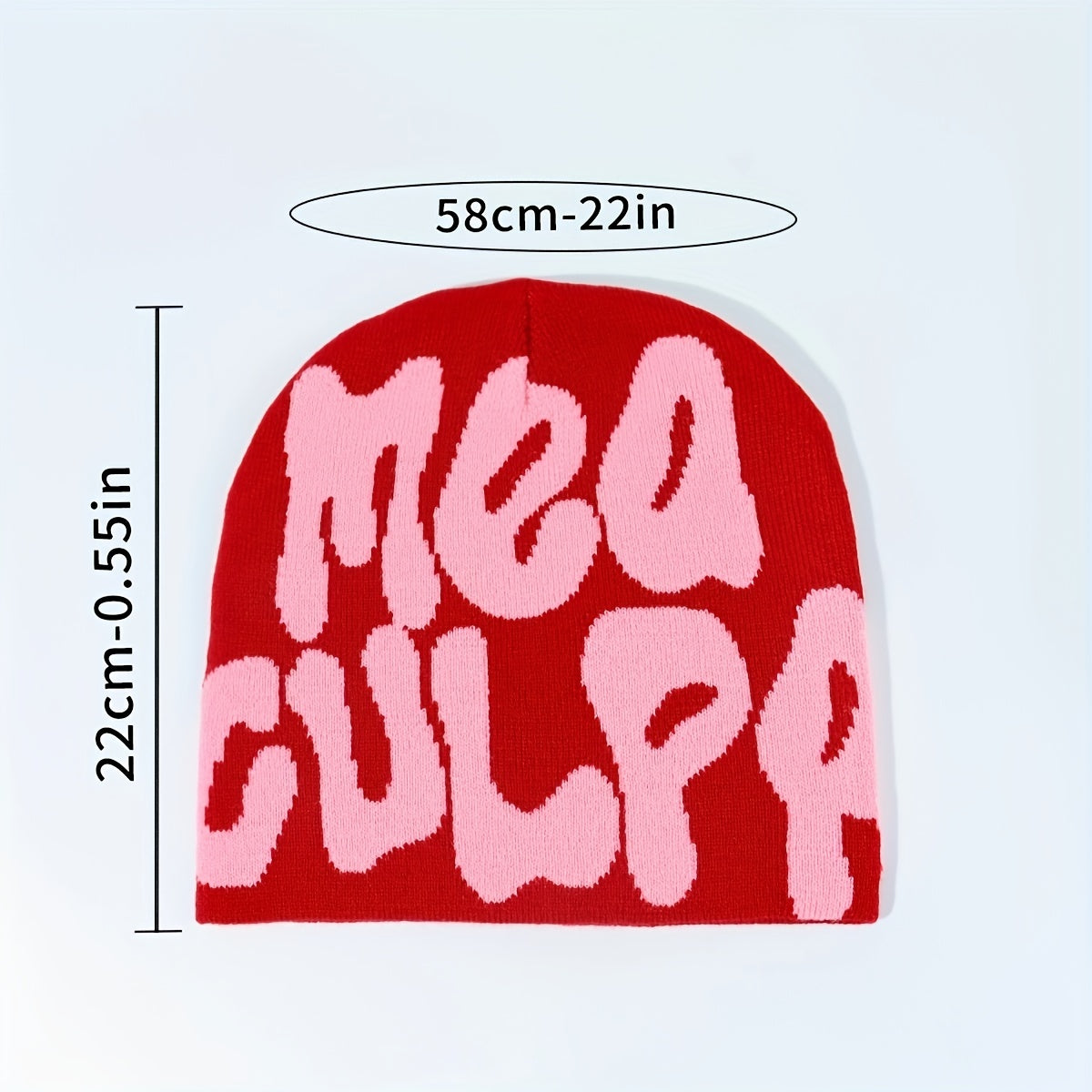 Woolen Knitted Hat Letter Jacquard Hat For Men And Women
