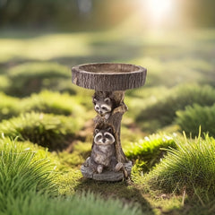 Raccoon Pattern Bird Feeder Water Feeder Outdoor Accessories Bird Supplies Bath