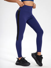 Stylish Women's PU Leather Yoga Pants with High Stretch