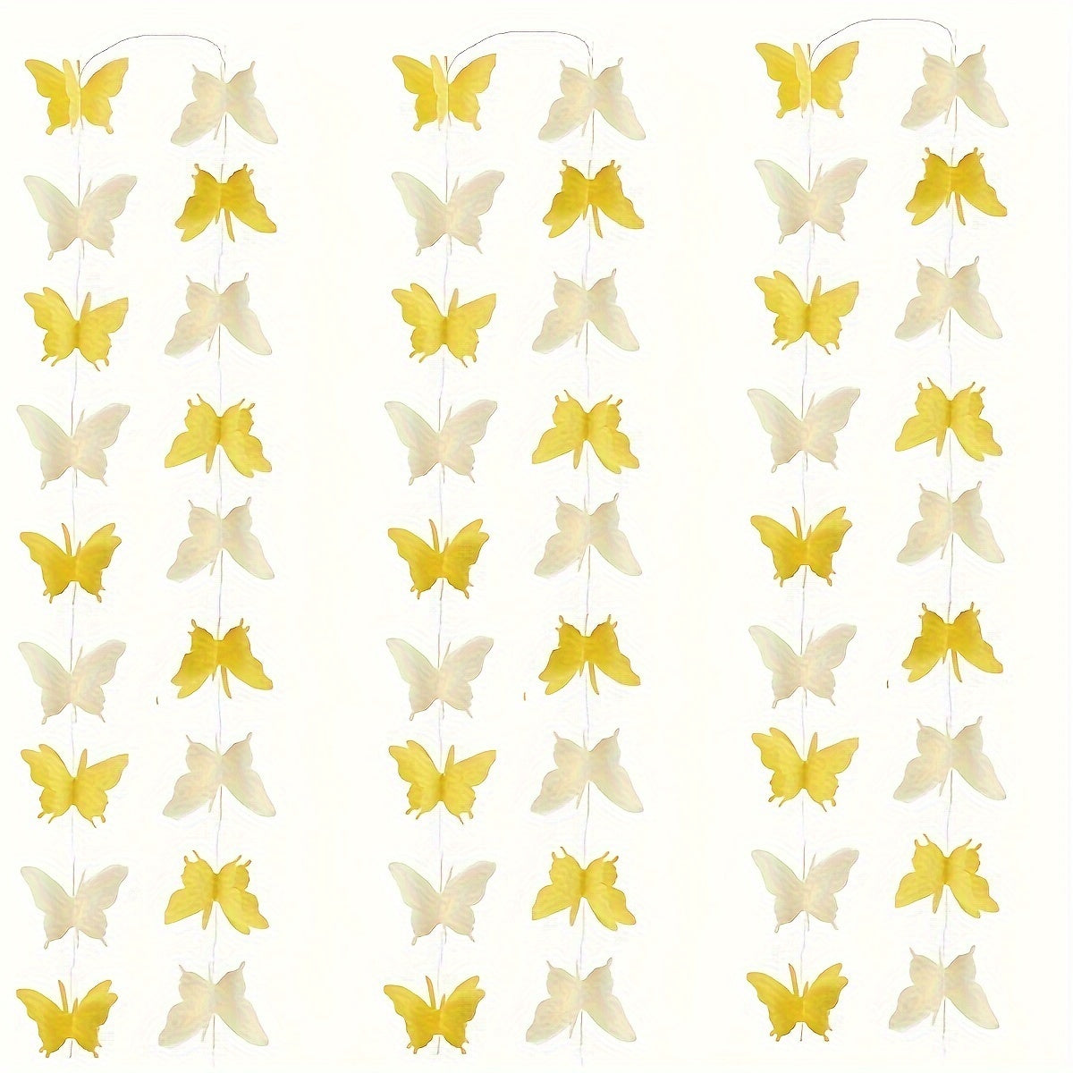 Large 3D Butterfly Flower String Wedding Party Decorations