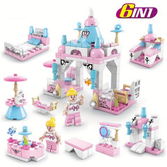 City Garden Carousel Mini Street View Fairy Tale Tree House Building Block Set