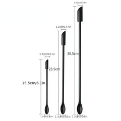 3pcs Mini Silicone Spatula Scraper Spoon Set for Makeup Beauty Cosmetic Jar