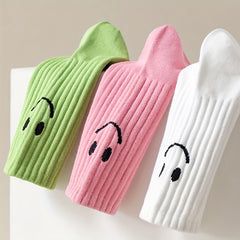 8 Pairs Cartoon Print Socks Women's Stockings