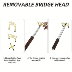 3pcs Removable Brass Bridge Head Set for Pool Cue