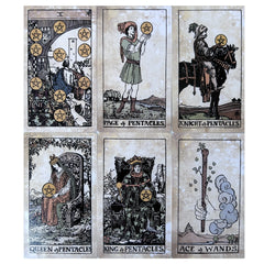 Retro Waite Tarot Deck 78 Cards Study Guide