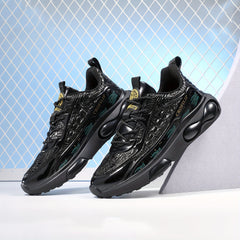 Men's Shock-Absorbing Running Shoes Non Slip Lace Up Sneakers
