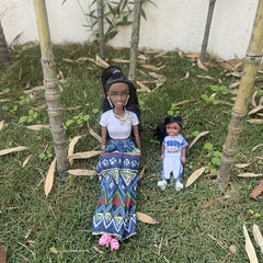 2pcs 5pcs African Doll Dark Skin Doll 11.5 inch Ethnic Clothing Doll