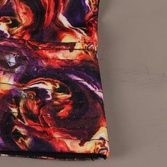 Red Reversible Bucket Hat Abstract Painting Man Unisex Fisherman Cap
