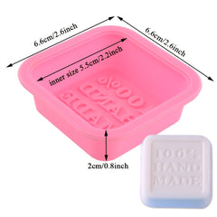 DIY Soap Silicone Mold 100 Square - Homemade Soap Craft Resin Chocolate