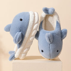 Men's Shark House Slippers Cozy Winter Shoes