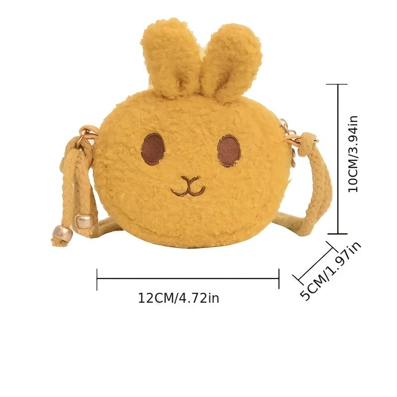 Plush Bunny Handbag Crossbody Bag Mini Coin Purse for Girls Kids