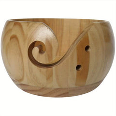 Wooden Yarn Storage Bowl Knitting Organizer Crochet Kit Mother's Gift