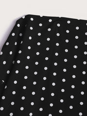 Polka Dot One Shoulder Top & Pants Set