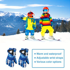 Winter Kids Waterproof Thick Warm Gloves for Outdoor Activities