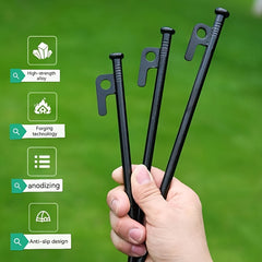 10pcs Ground Nails Nail Cover Bag for Camping Tent Beach Windproof