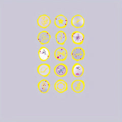 Mr Paper Epoxy Adhesive Stamp Sticker Glass Starlight Fresh And Hot Stamping