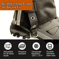 Waterproof Snow Gaiters for Hiking Climbing Snowshoeing