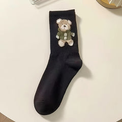 Bear Tube Socks Medium Coffee US5 7 5