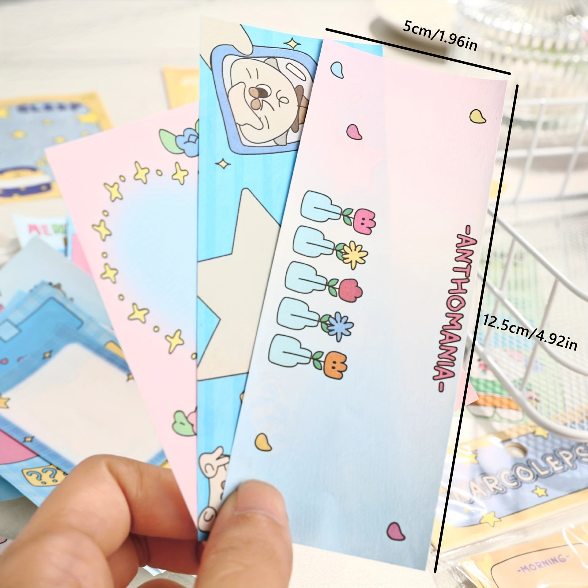 50pcs Forest Series Sticky Note Paper Girl Heart Small Animal Material Paper Car