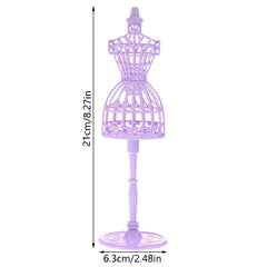 Girls Mannequin Doll Display Holder Dress Clothes Gown Stand Rack Holder