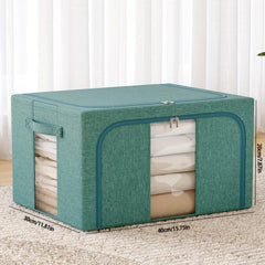 Large Capacity Storage Bag with Handles Portable Folding Clothes Storage Box