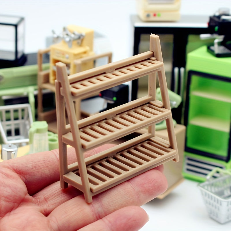 1pc Tier Storage Shelf Accessory for Dollhouse DIY Living Room Decor