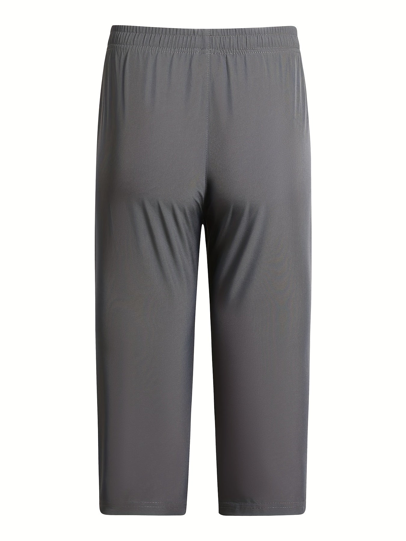 Men's Stretch Sports Shorts Quick Dry Zip Pockets Gym Training Pants
