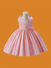 Butterfly Bow Evening Dress for Little Princesses