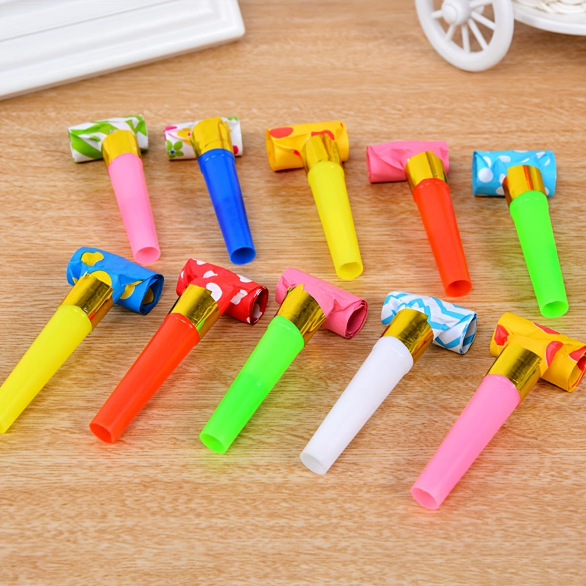 10pcs Plastic Whistle Birthday Party Event Aid Props Random
