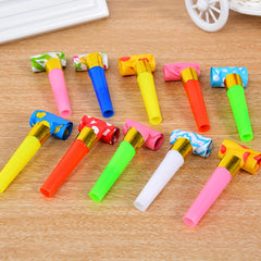 10pcs Plastic Whistle Birthday Party Event Aid Props Random