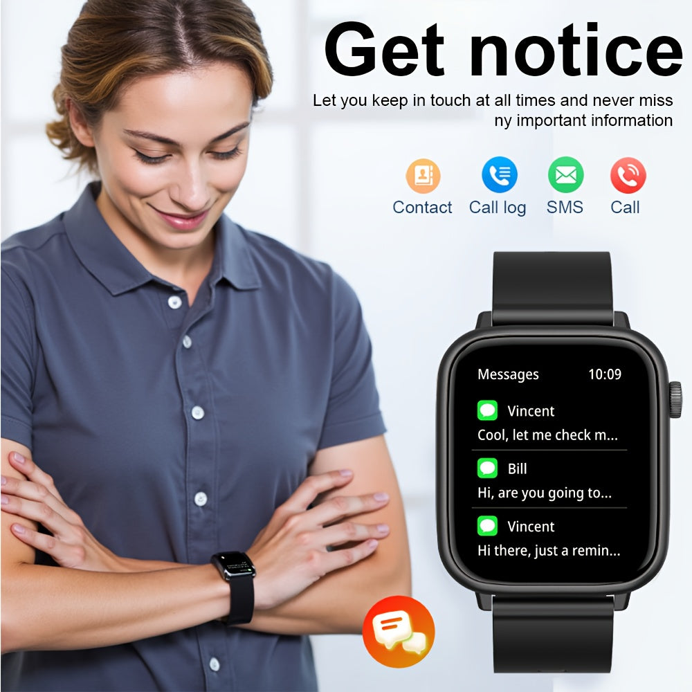 Smart Sports Watch Sports 100 Modes Unlimited Calls Voice Control Full Screen