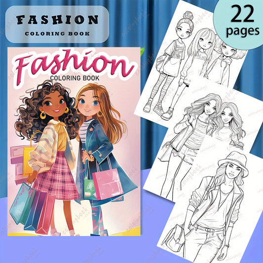 Coloring Book with Storytelling Props for Painting