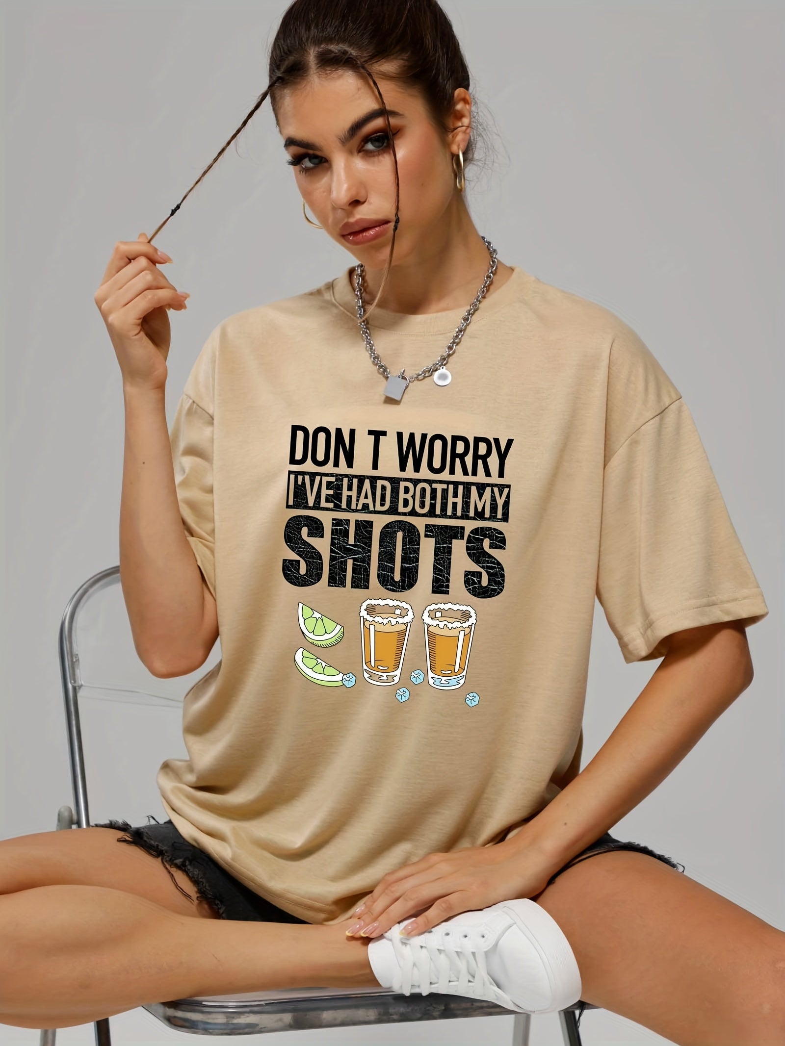 Graphic Casual Sports T-shirt for Women