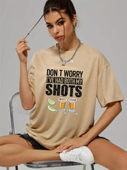 Graphic Casual Sports T-shirt for Women