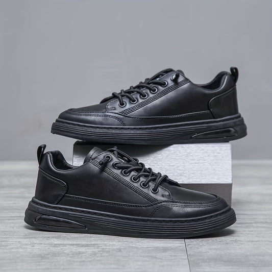 Men's Smart Casual Dress Shoes Lace-Up Anti-Skid Flat Driving Shoes