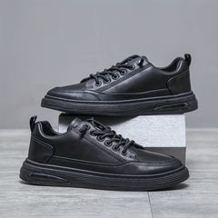 Men's Smart Casual Dress Shoes Lace-Up Anti-Skid Flat Driving Shoes