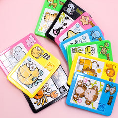 Cartoon Animals Sliding Puzzle for Kids
