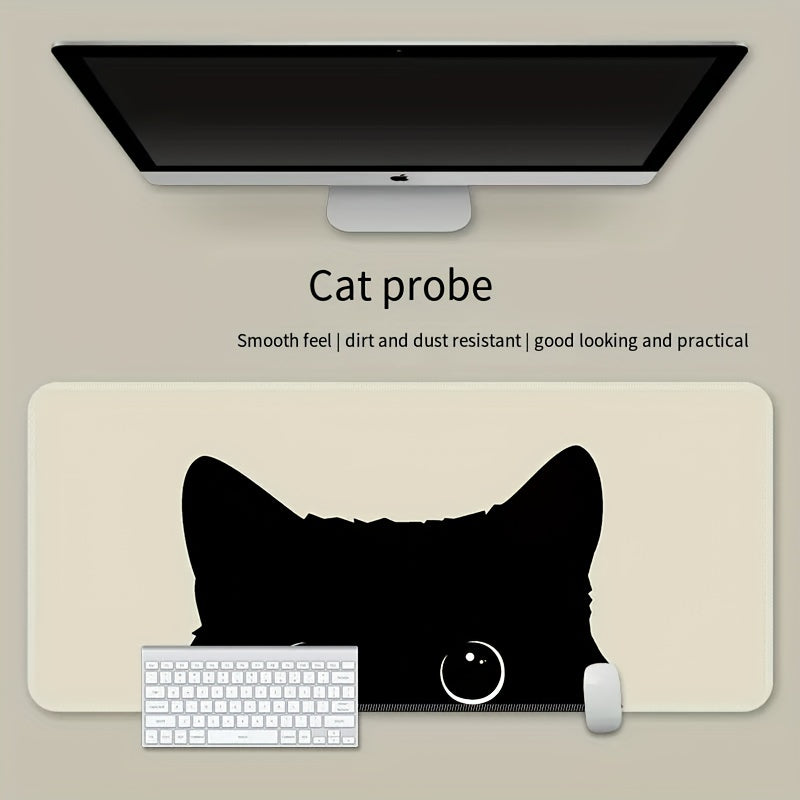 1pc Cat Desktop Lock Edge Thickened Keyboard Pad