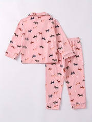 Girls 2pcs Unicorn Print Pajama Set