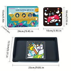 Kids Sand Painting Set DIY Colored Sand Toys Kindergarten Puzzle