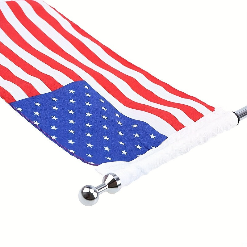 Motorcycle Flag Pole Luggage Rack Vertical American Flagpole