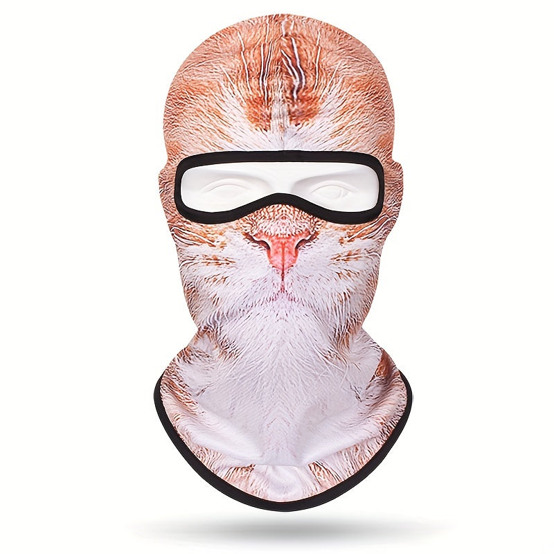 3D Animal Pattern Cap Mask Balaclava Sun Protection Quick Drying Headgear
