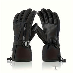 Men's Waterproof Ski Gloves Windproof Touch Screen Warm Gloves